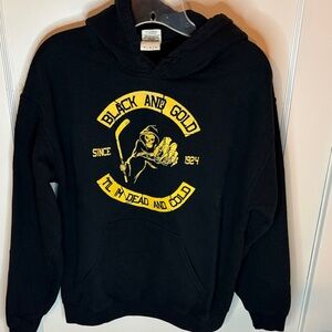 Black and Gold Bruins Hockey Men's Hoodie